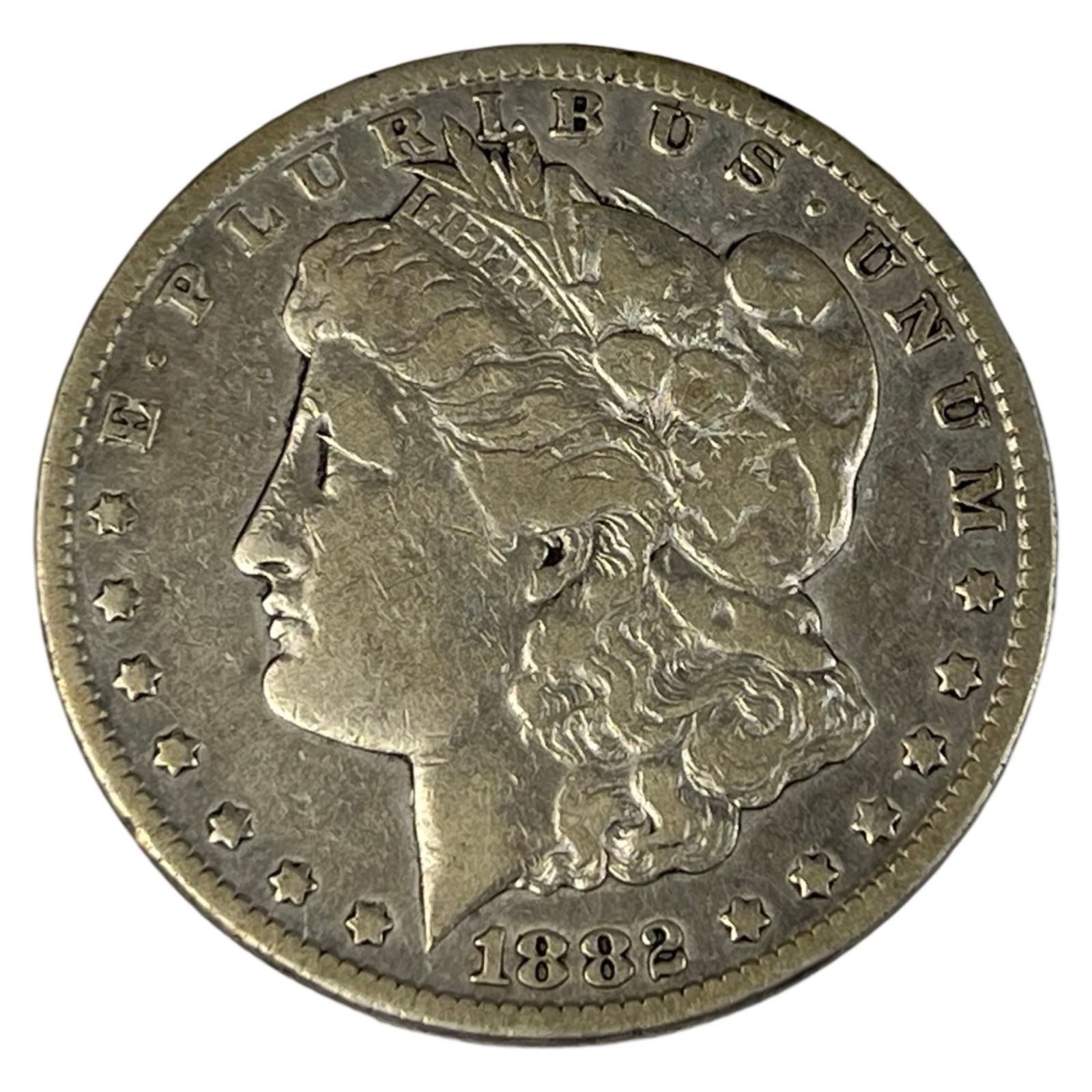 1882 CC Carson City Morgan Silver Dollar Coin (1 of 2)