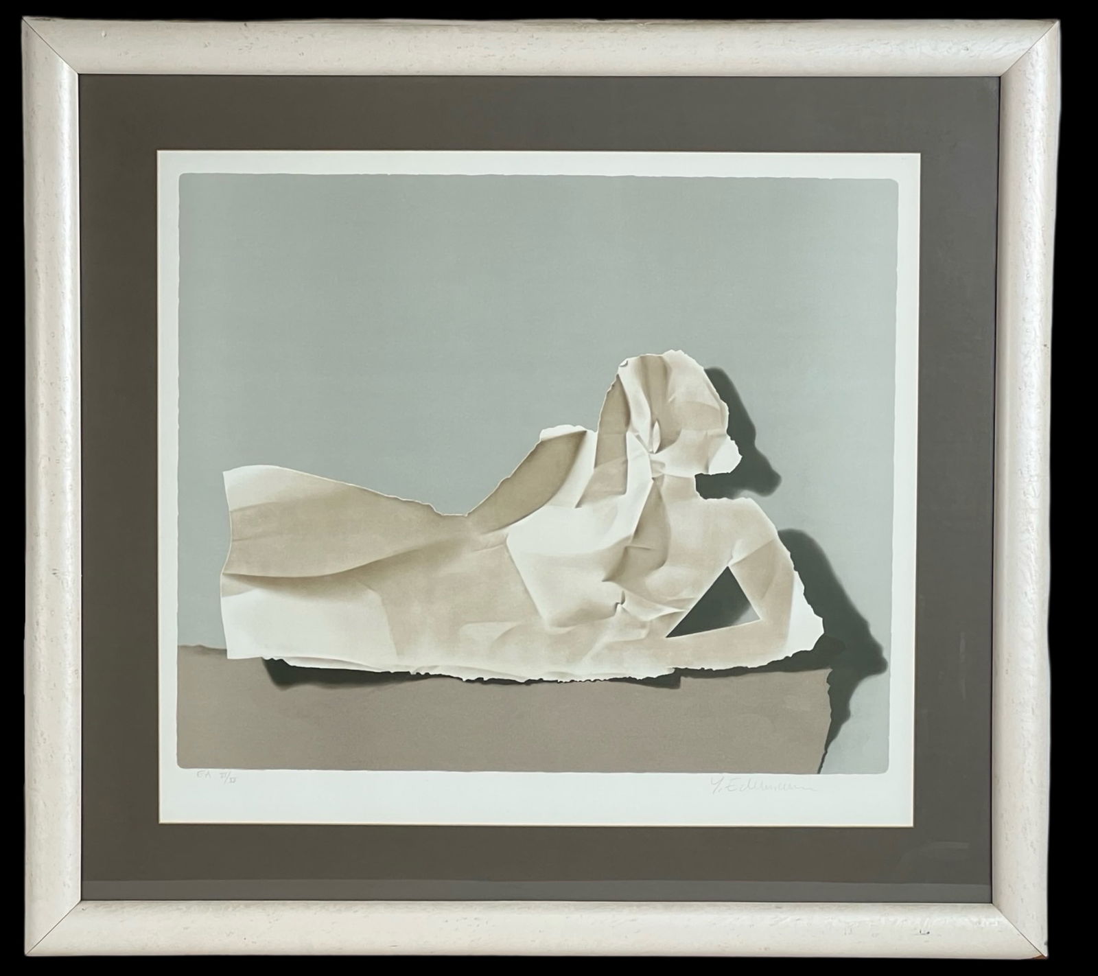 Yrjo Edelmann  Modernist Reclining Paper Model Art (1 of 5)