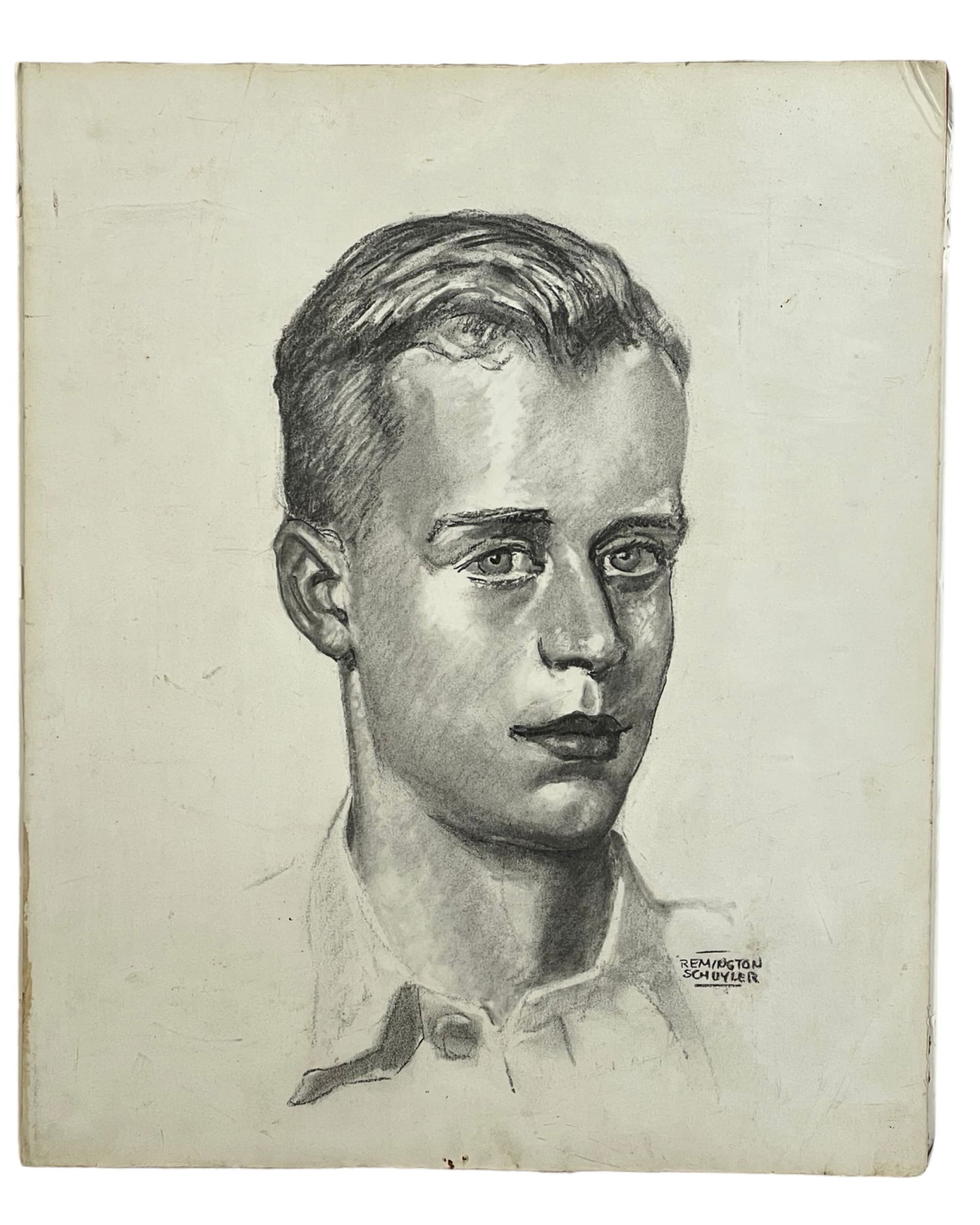 Remington Schuyler - Young Man Charcoal Portrait (1 of 3)
