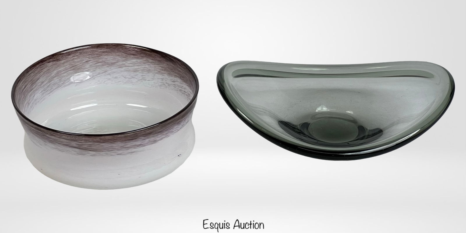 Holmegaard Per Lutken Art Glass Bowl & Signed Bowl (1 of 5)