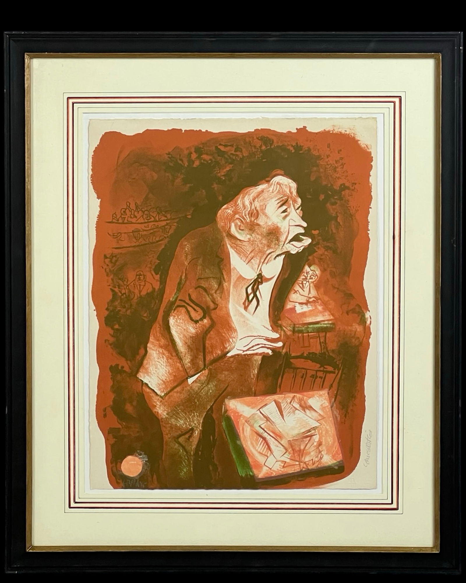 William Gropper - Senator Elder Lithograph (1 of 4)