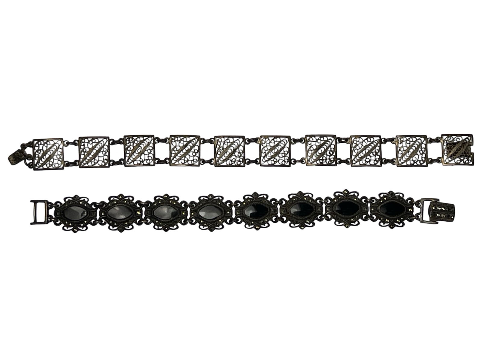 Two Vintage STerling Silver Lady's Bracelets (1 of 6)