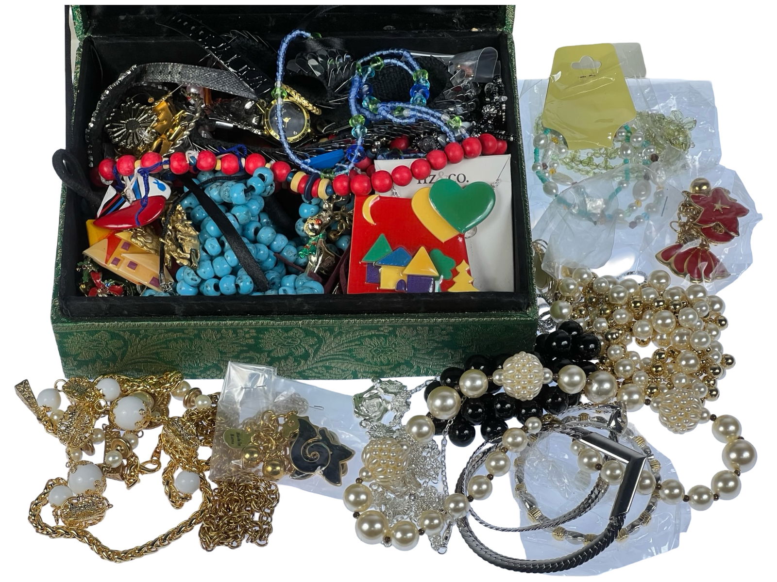 Box Filled with Unsearched Costume & Craft Jewelry (1 of 4)