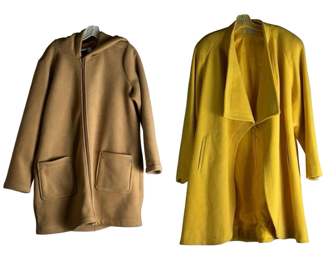 2 Lady's Coats- Vintage Wool & D&C Size L (1 of 7)