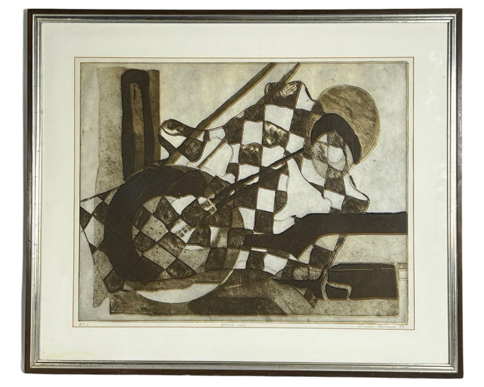 Louise Bernard Artist Proof Abstract Lithograph (1 of 4)