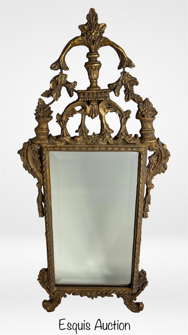 Ornate French Rococo-Style Gilt Mirror (1 of 4)