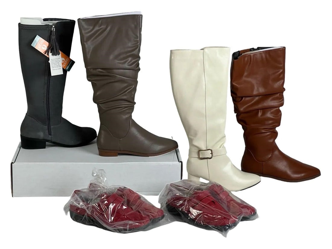 6 Pairs Ladies Boots & Sneakers Size 9 New (1 of 5)