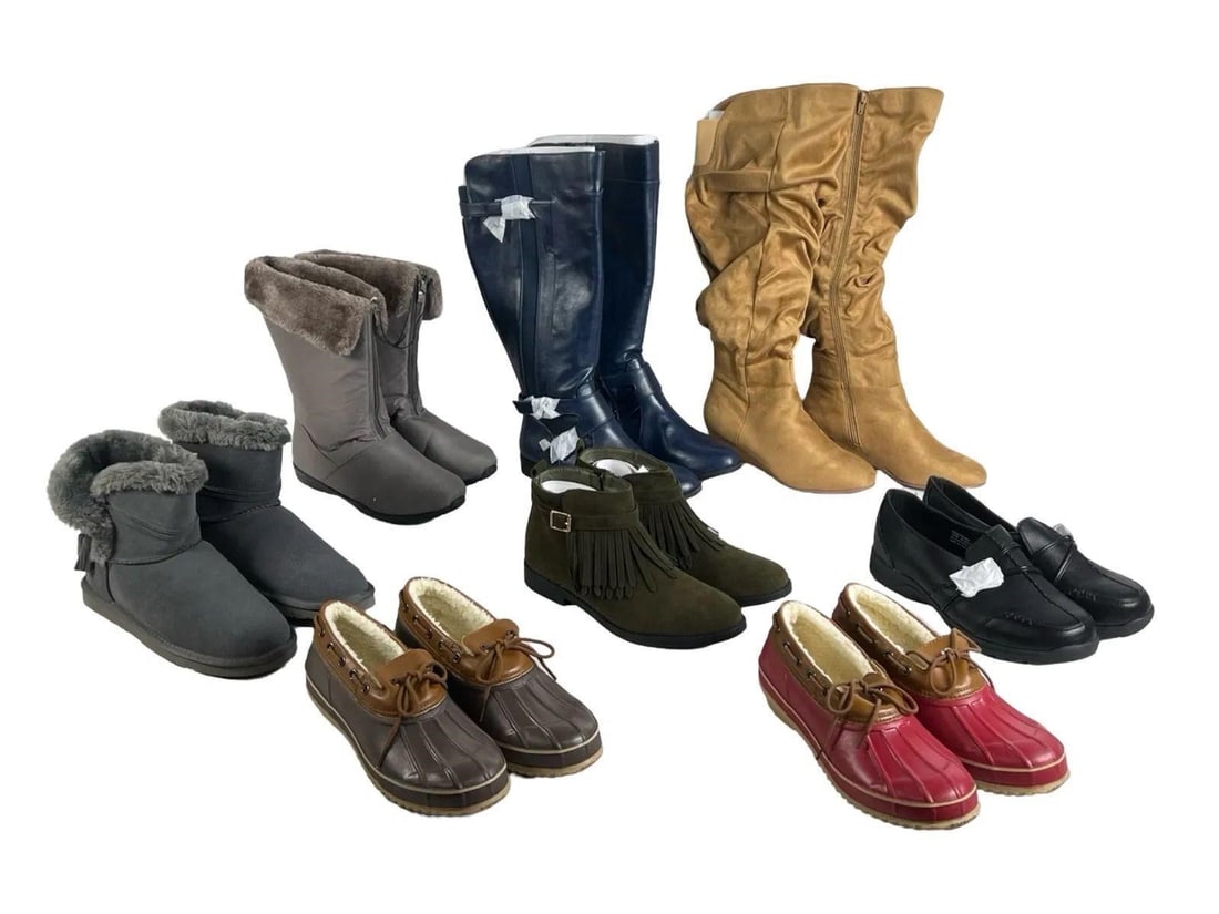 8 Pairs Ladies Shoes & Boots Size 9 New (1 of 5)