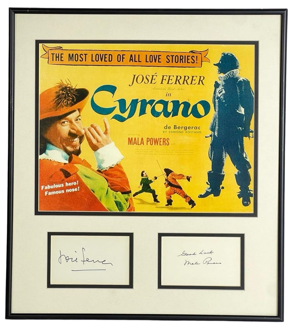 1950 "Cyrano de Vergerac" Cast Signed Display (1 of 3)
