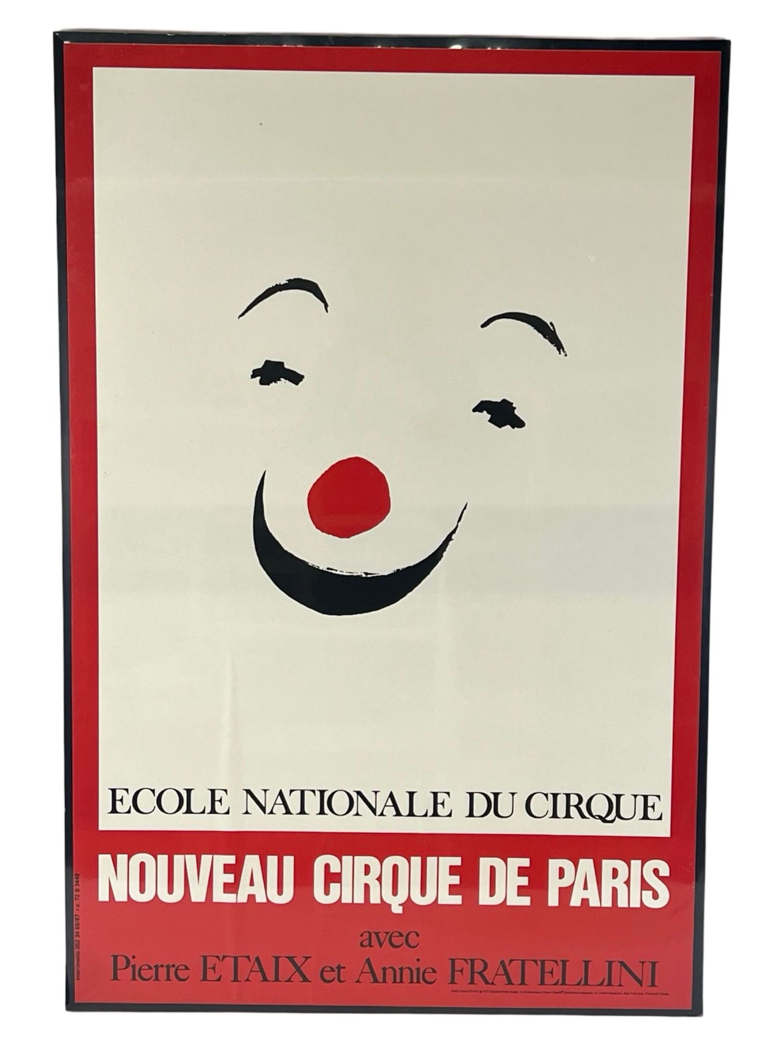 "Fratellini" Nouveau Cirque De Paris Poster 1977 (1 of 3)