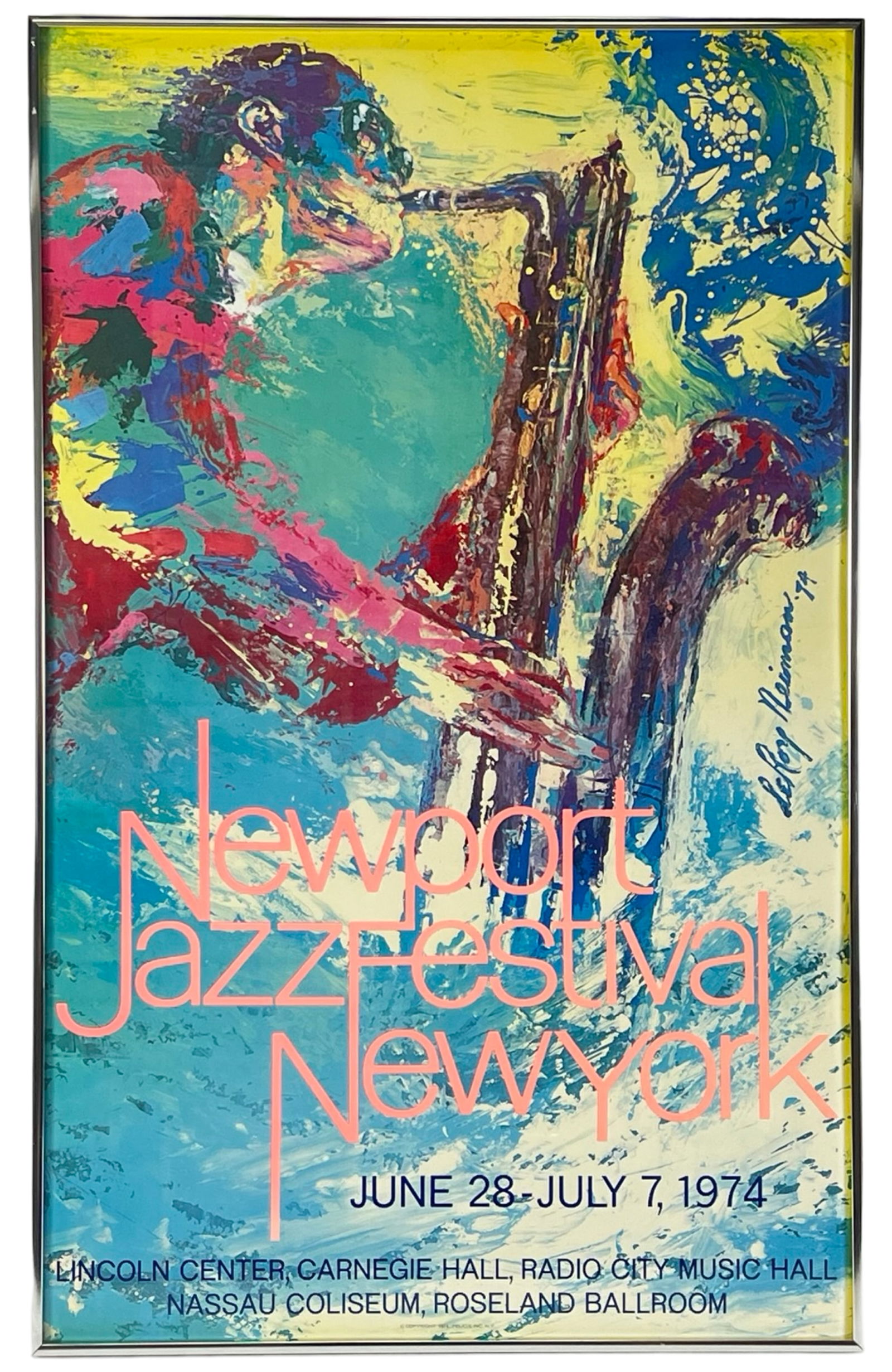 1974 Newport Jazz Fest Poster by Leroy Neiman (1 of 3)