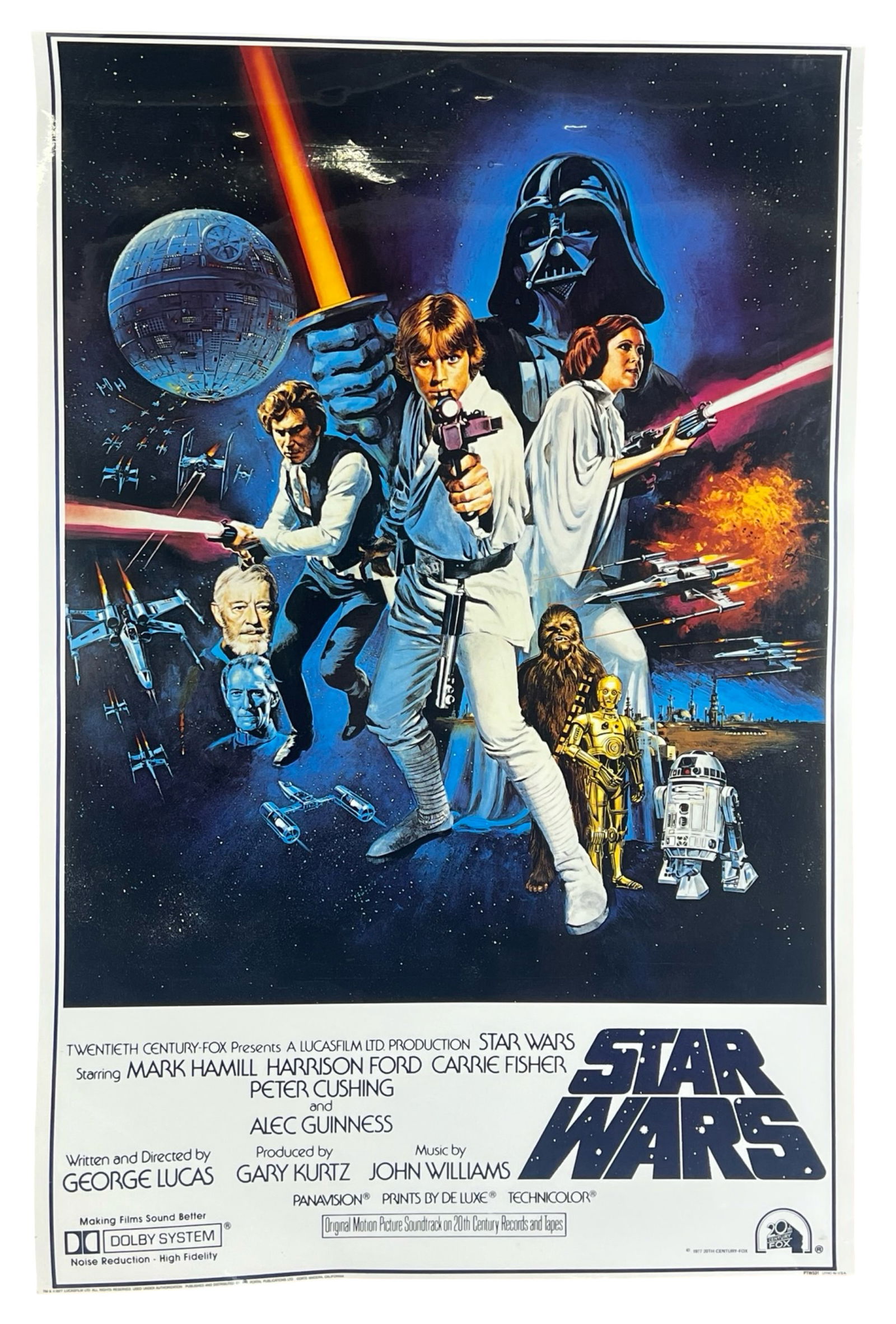 1977 Star Wars Episode IV Laminated Poster 27x40 (1 of 3)