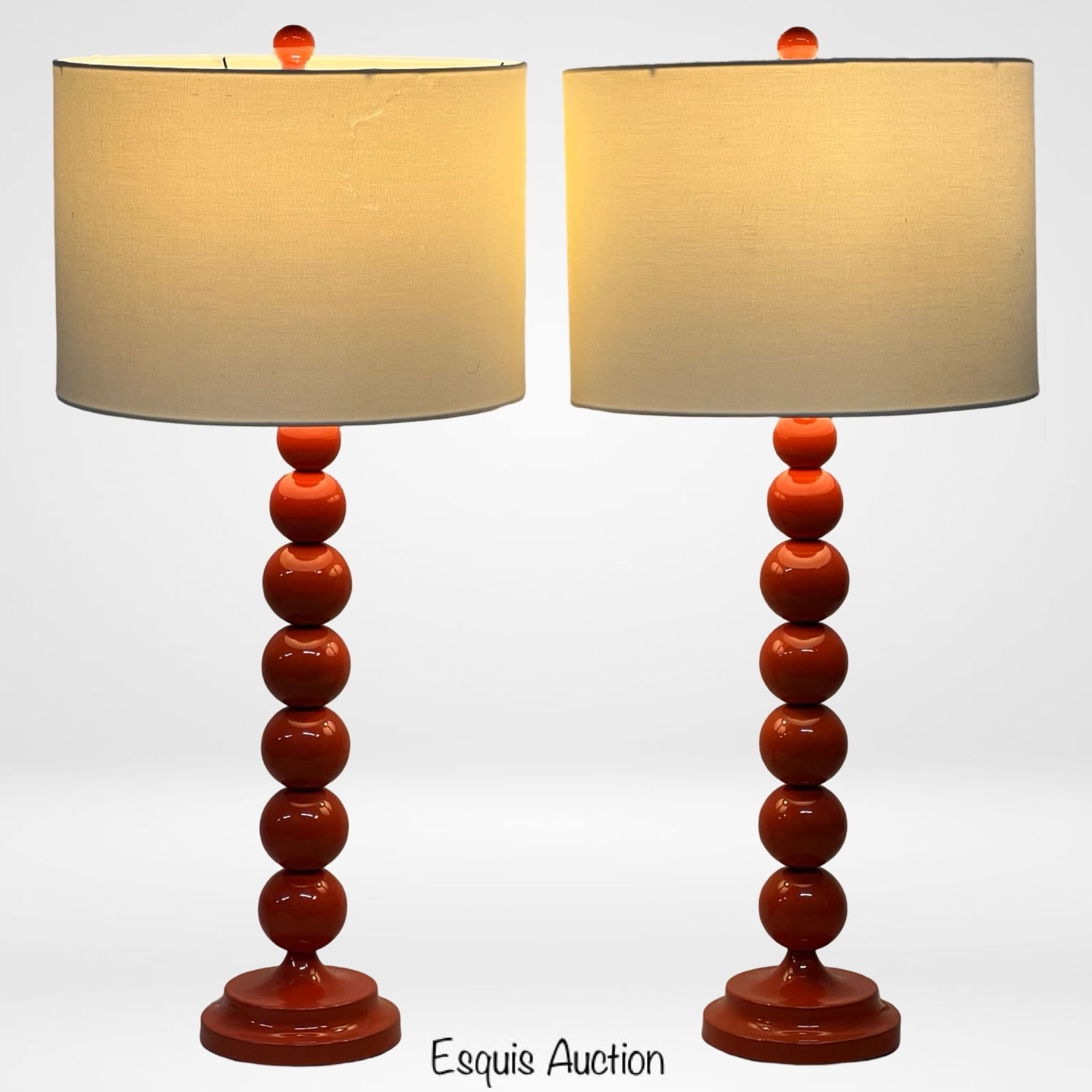 MCM Safavieh Jenna Stacked Ball Pair Lamps (1 of 6)