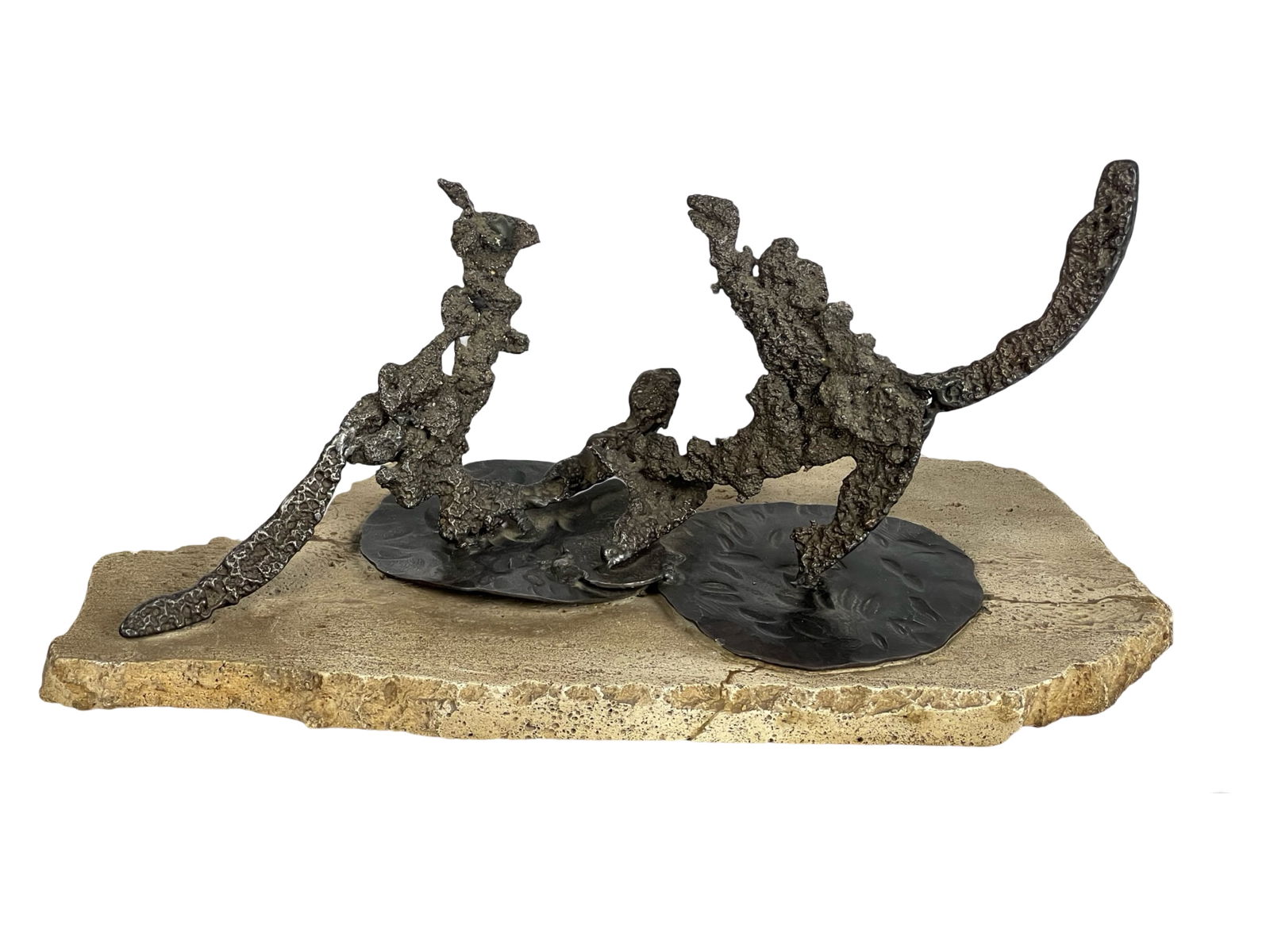 Brutalist Dripping Metal Fantasy Sculpture (1 of 4)