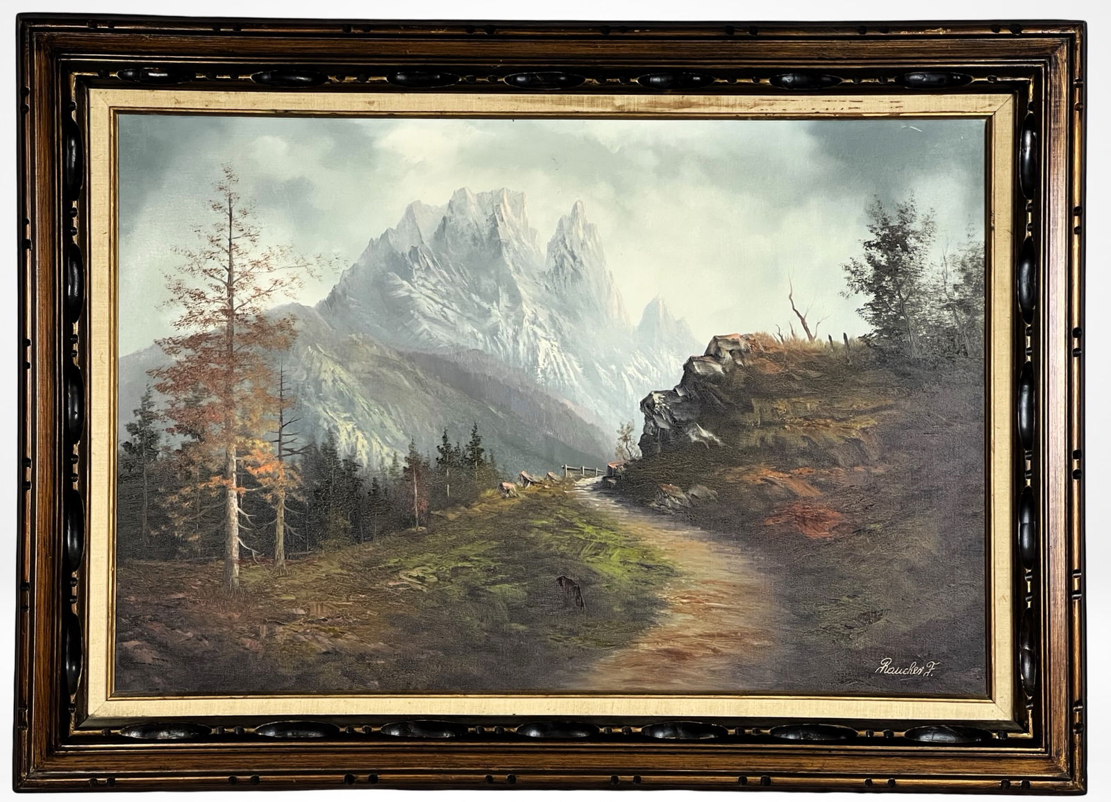 Felix Raucher-  Alpine Mountain Landscape Painting (1 of 5)