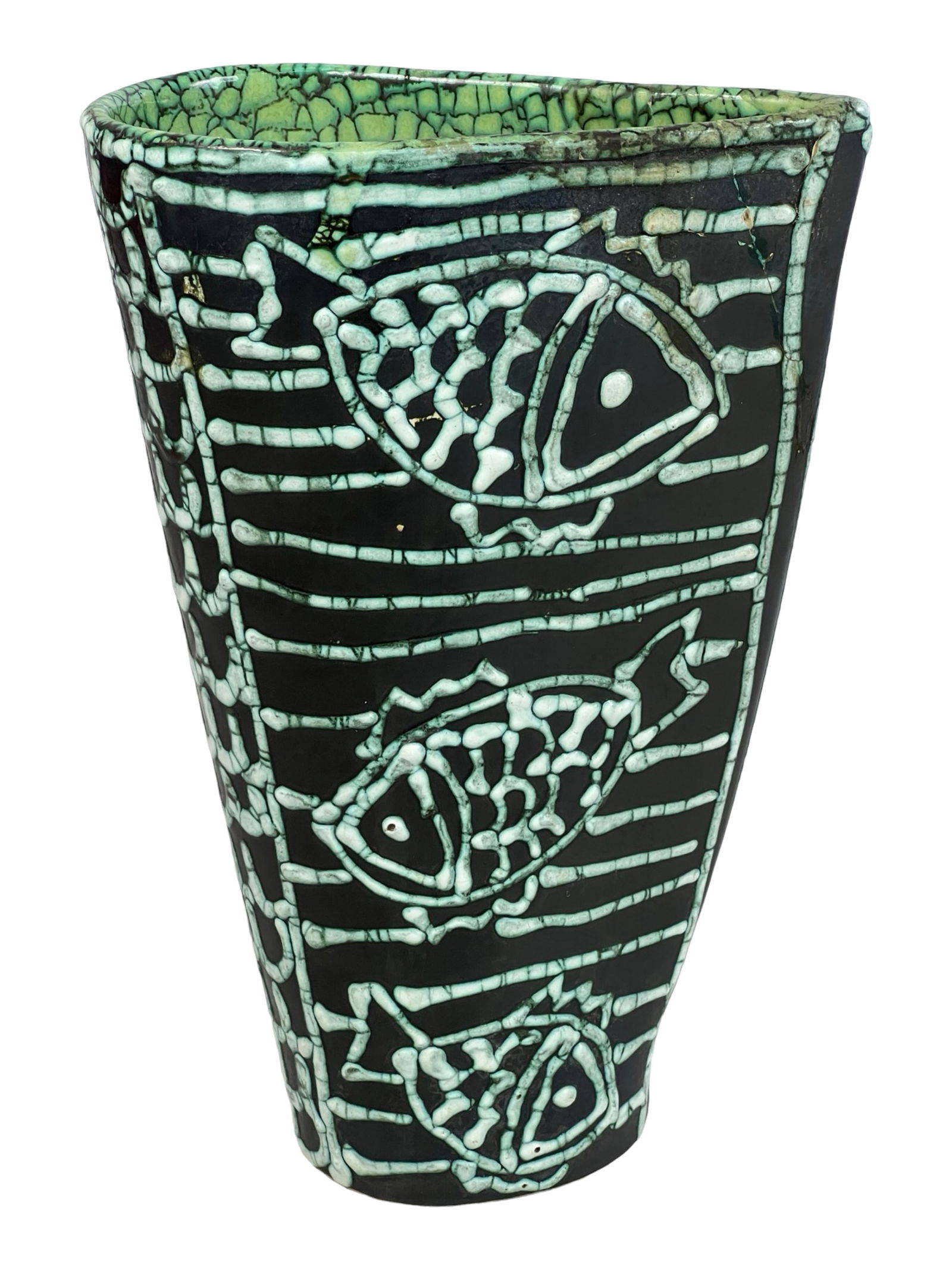 1950s Gorka Hungary Ceramic Fish Vase (1 of 8)