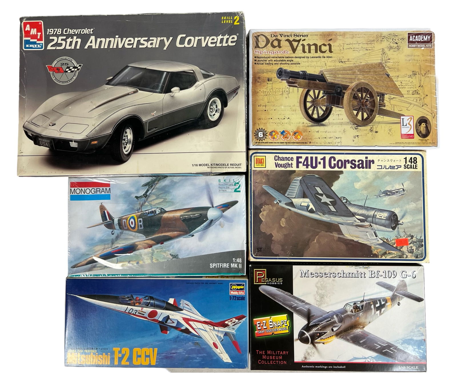Vintage Plastic Model Kits- Airplanes, Car & Histo (1 of 2)