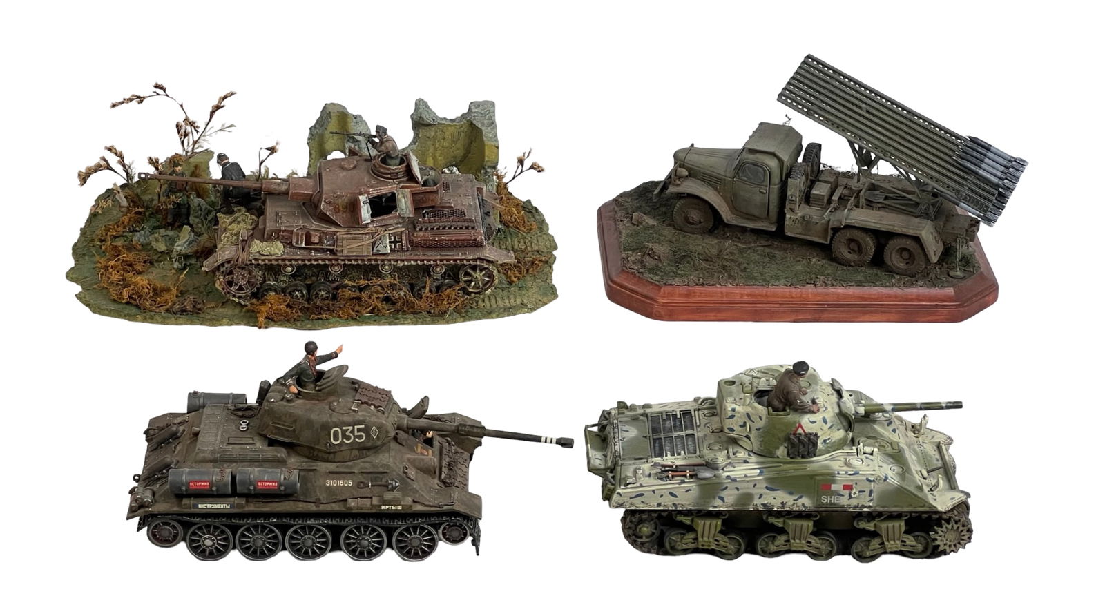WWII Era Military Tank and Vehicle Models (1 of 7)