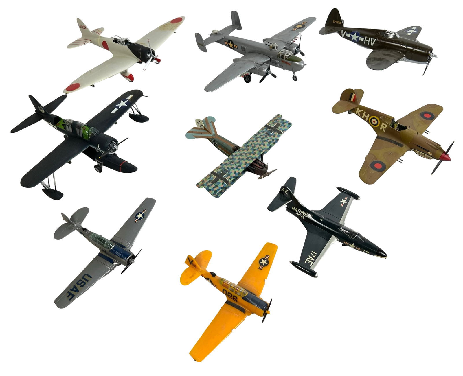Complete Plastic Military Aircraft Models (1 of 3)