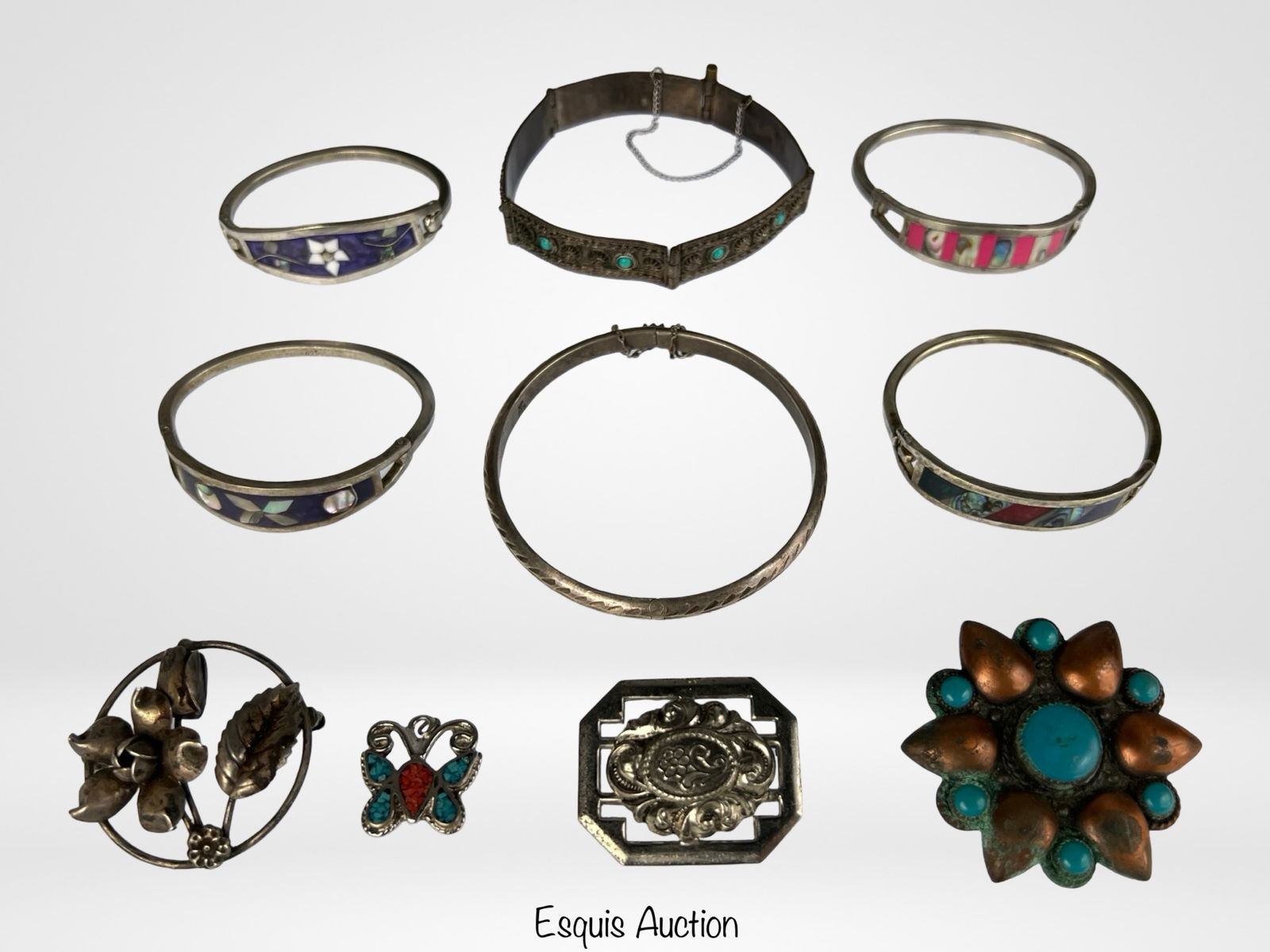 Vintage Jewelry incl. Sterling Silver & Copper (1 of 8)