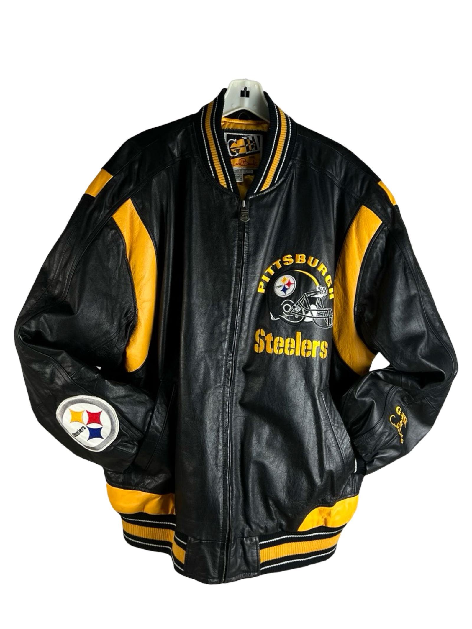 Genuine Leather Pittsburgh Steelers NFL Jacket XL (1 of 3)