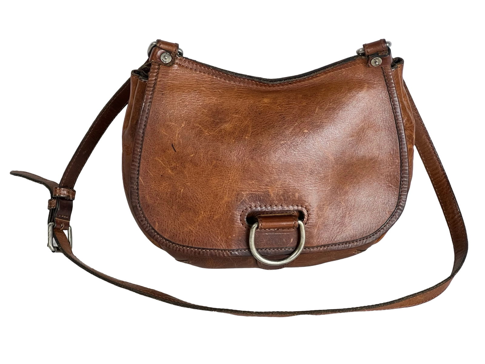 Frye Lucy Crossbody Leather Saddle Bag/ Handbag (1 of 6)