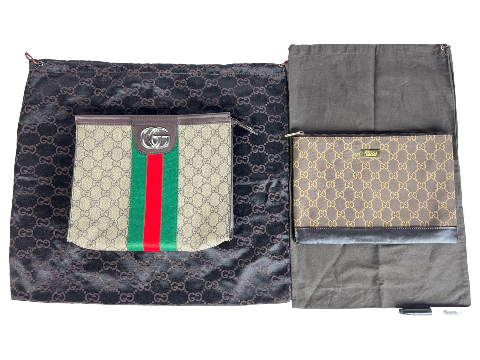 Two Monogram Double G Logo Lady's Pouches (1 of 8)