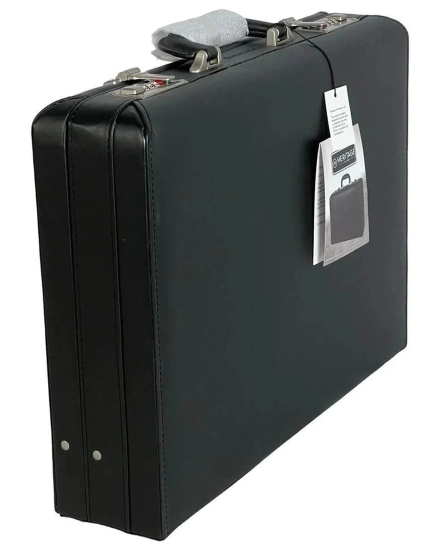 Heritage Travelware Business Attache Briefcase New: Elevate your professional style with this Heritage Travelware Business Attache Briefcase, designed for durability and functionality. New