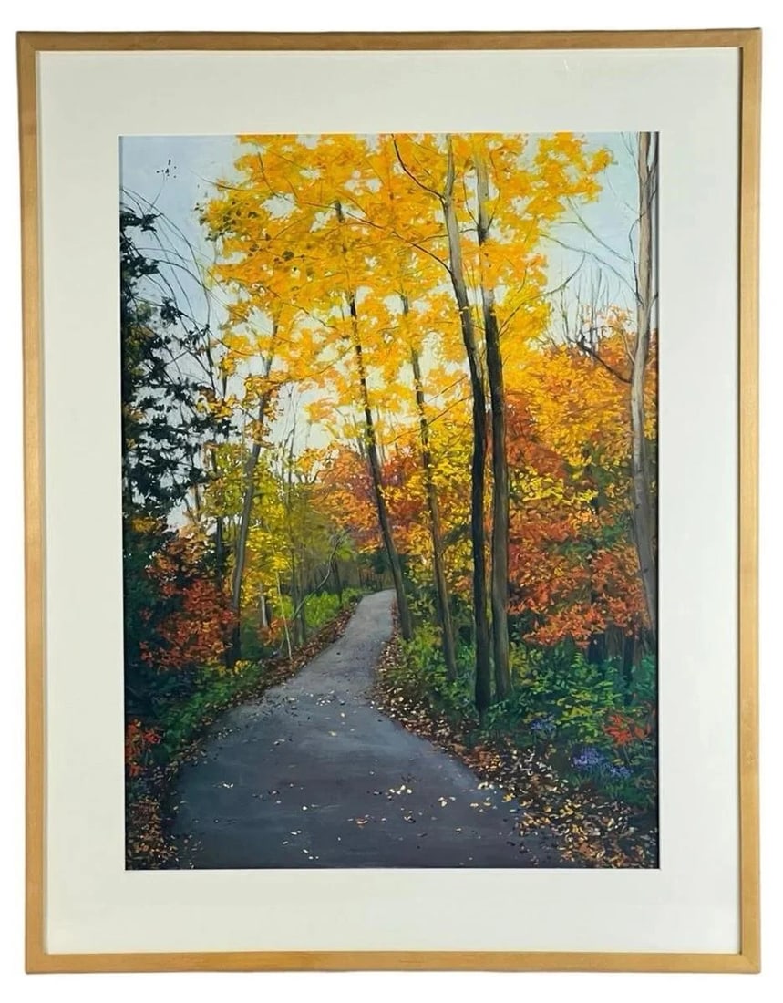 Alberta Marana- Autumn Park Soft Pastel Painting (1 of 4)