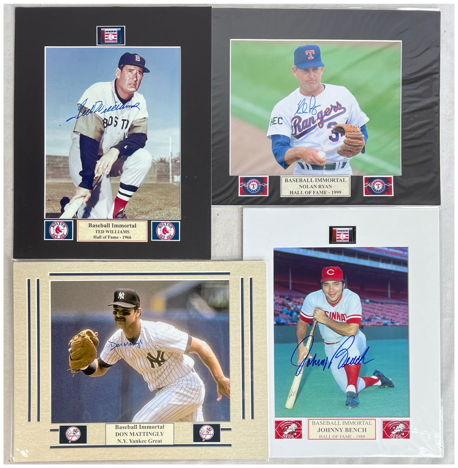 Autographed "Baseball Legends" Photo Collection (1 of 5)