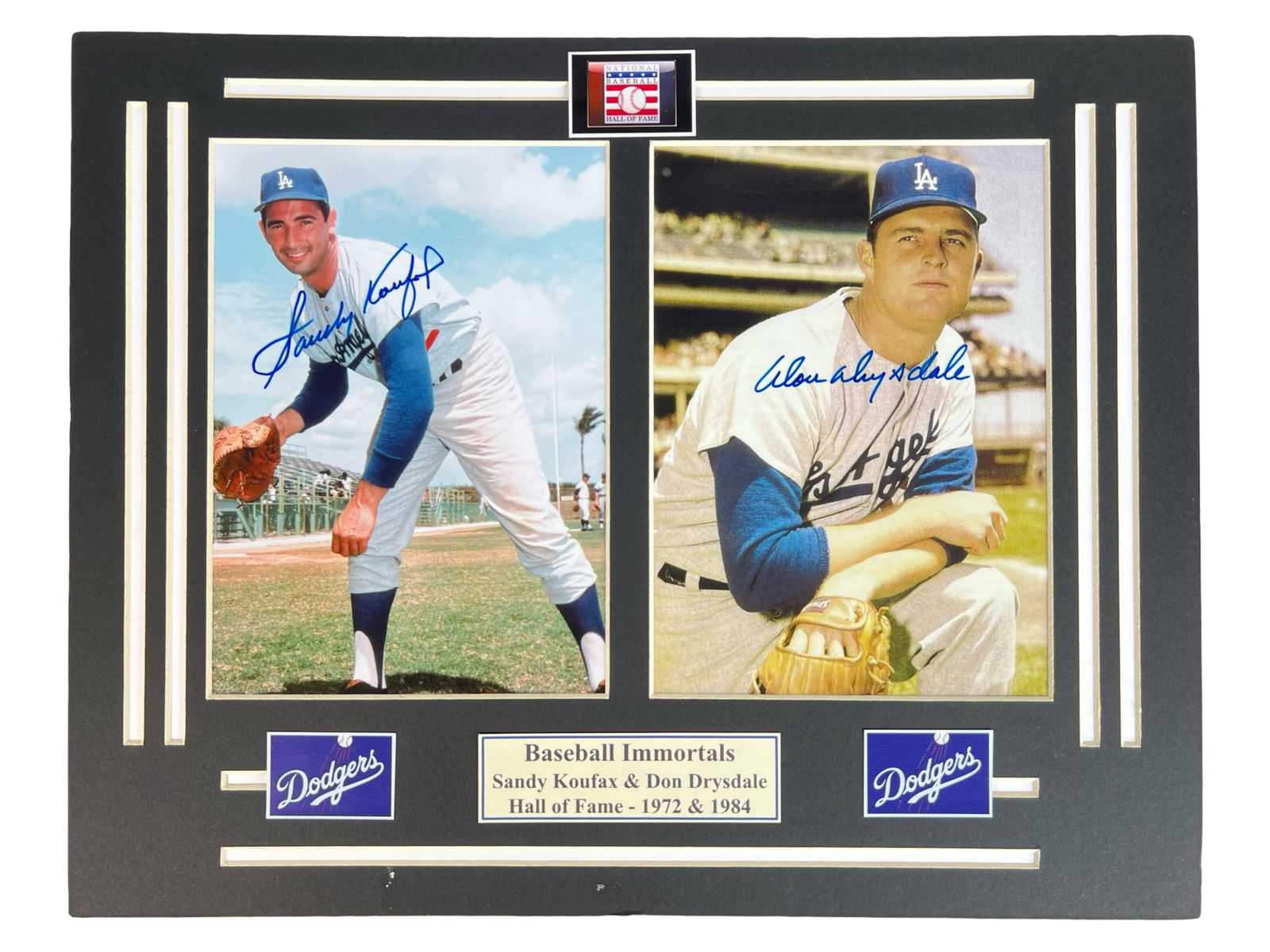 andy Koufax & Don Drysdale Autographed Photographs (1 of 4)
