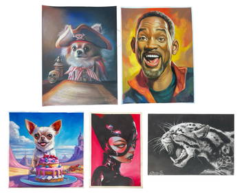 Original Art by Young Ukrainian Artists - Set of 6 (1 of 14)