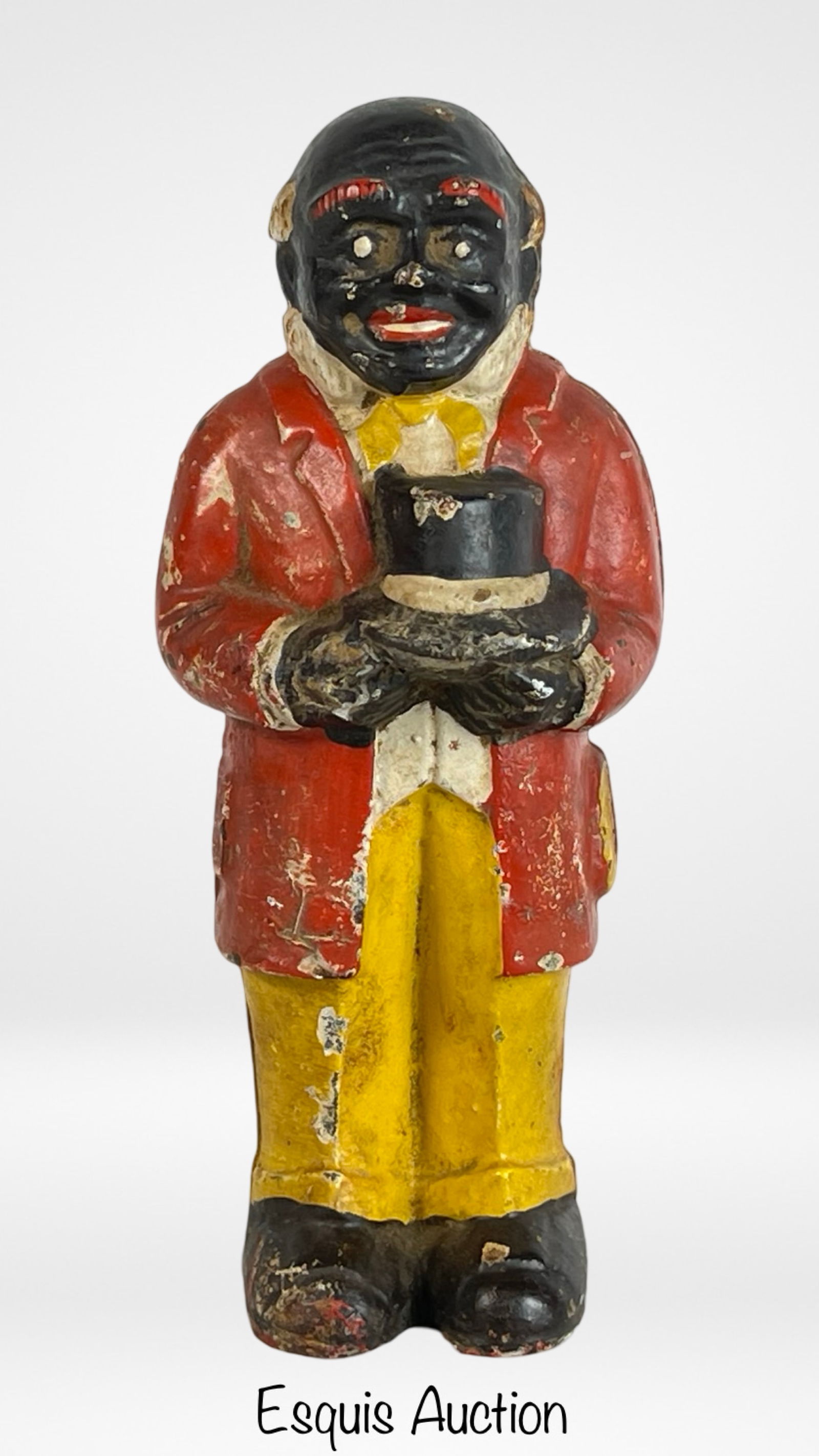 Vintage Uncle Mose Cast Iron Black Americana Bank (1 of 6)