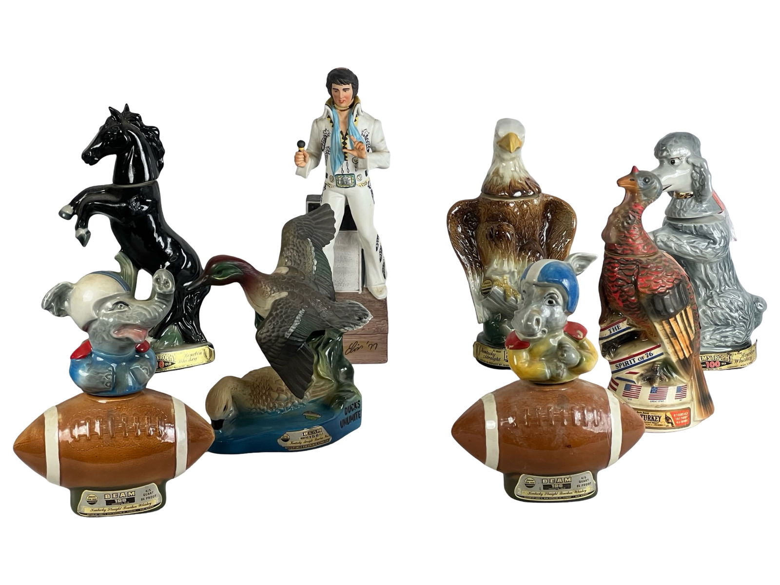 Vintage Figural Whiskey and Liquor Decanters (1 of 6)