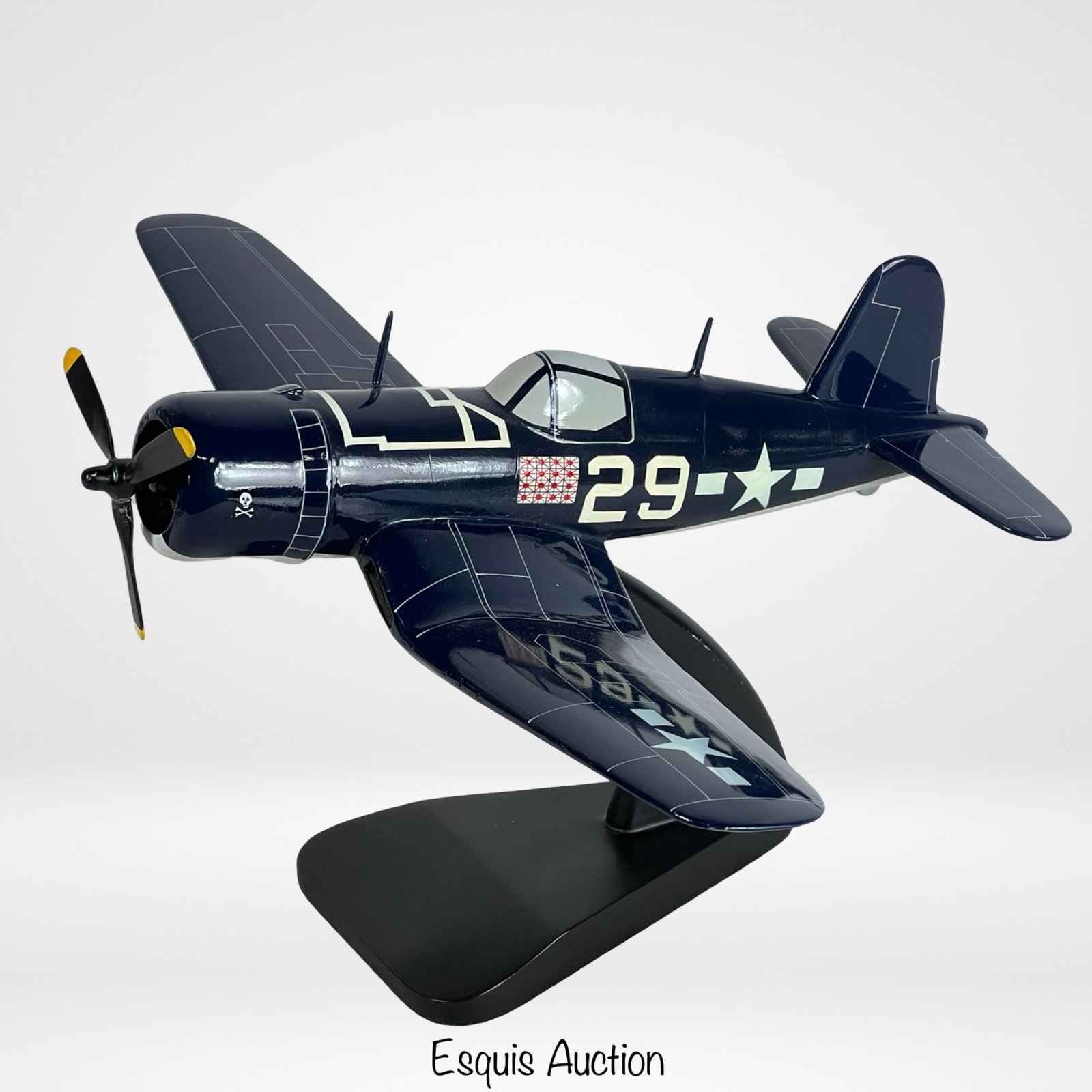 Vintage F4U Corsair Die-Cast Model Airplane (1 of 4)