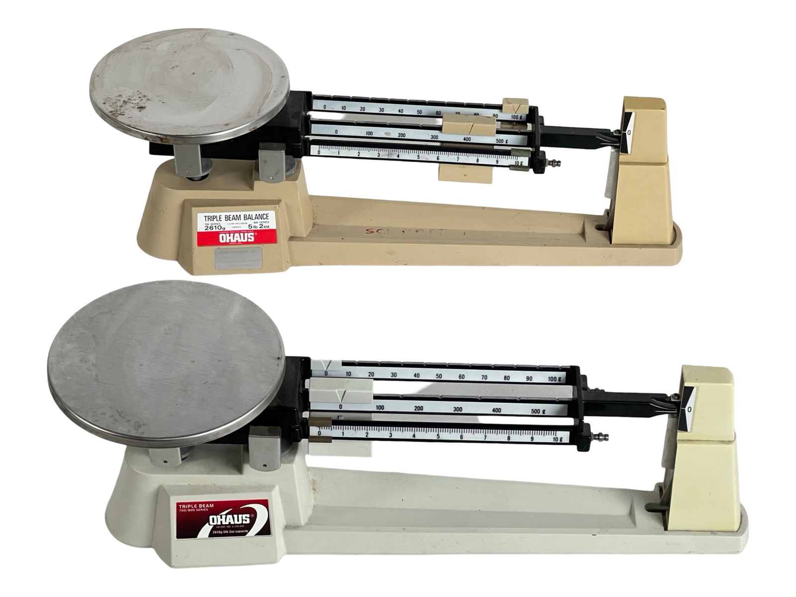 Pair of Vintage Ohaus Triple Beam Balance Scales (1 of 3)