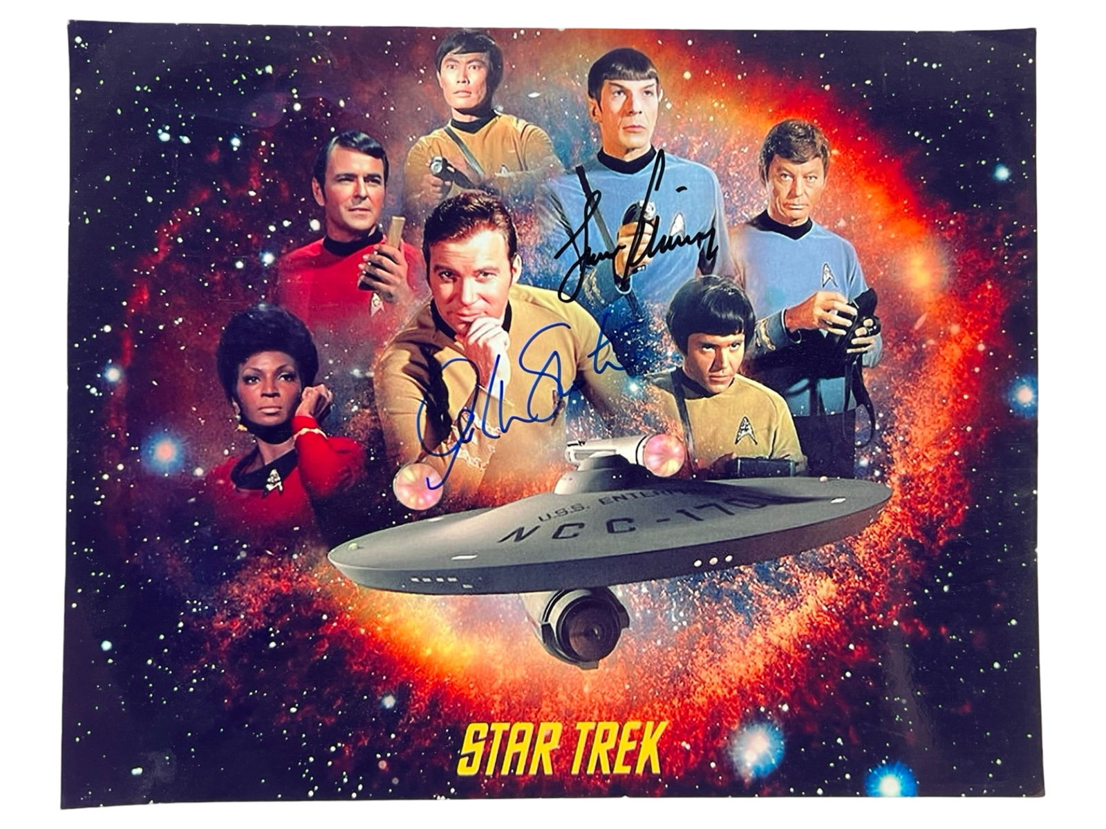 Star Trek Leonard Nimoy & William Shatner Signed P (1 of 2)