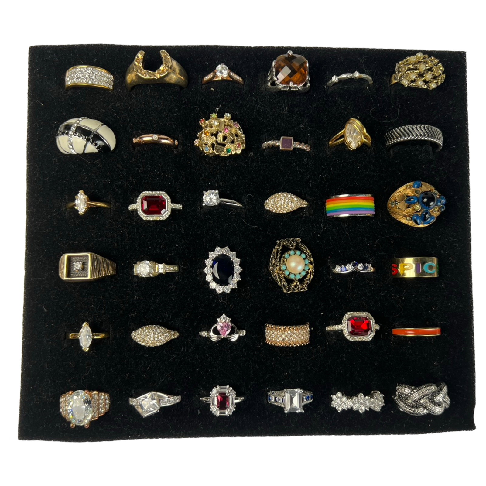 Elegance for Every Finger- Collection of Rings: Indulge in the allure of elegant adornments with this exquisite Collection of 36 Various Rings. From timeless classics to contemporary statements, this assortment caters to diverse tastes, offering a 