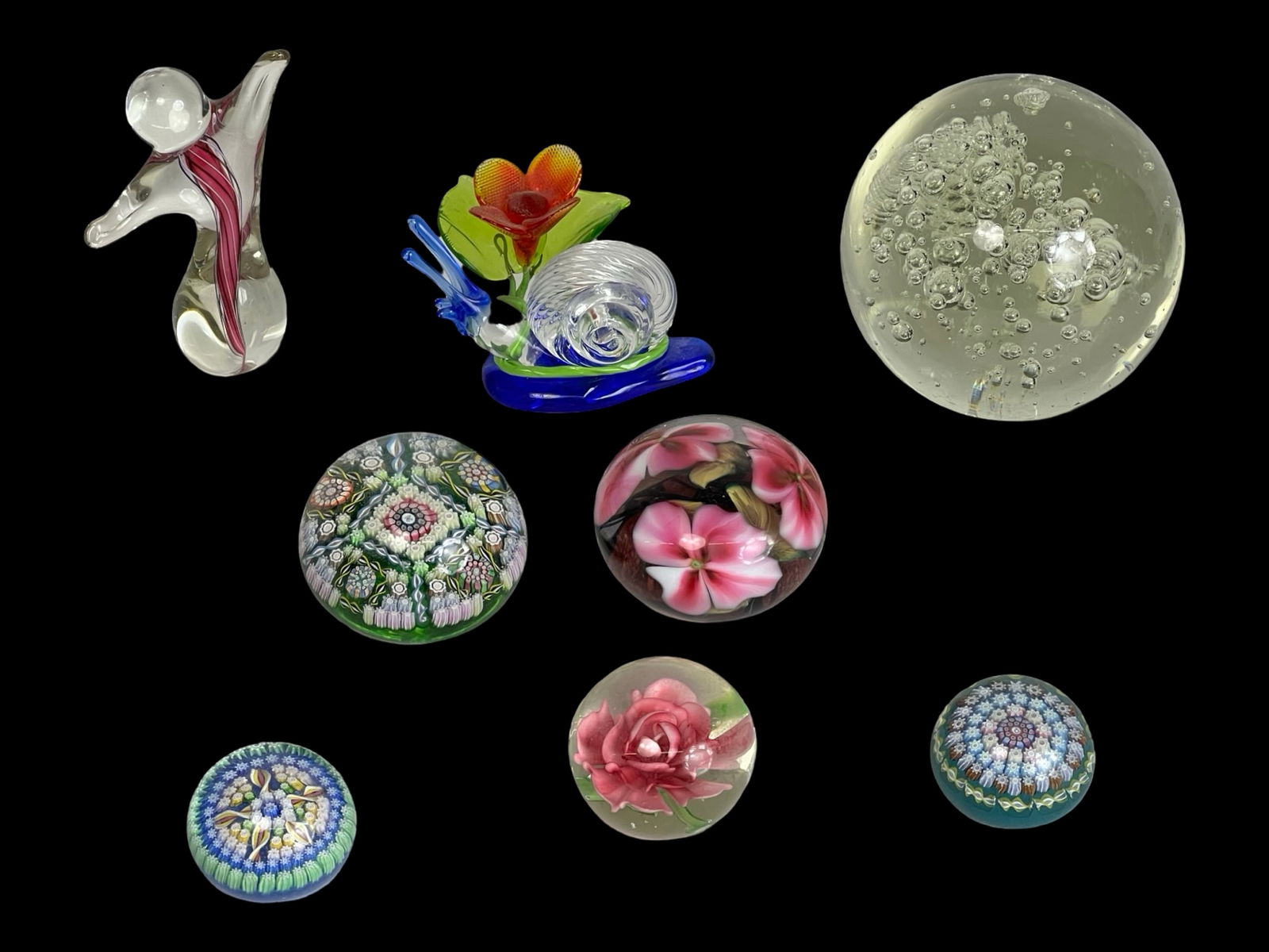 Art Glass Paperweights & Figurines- Millefiori (1 of 6)
