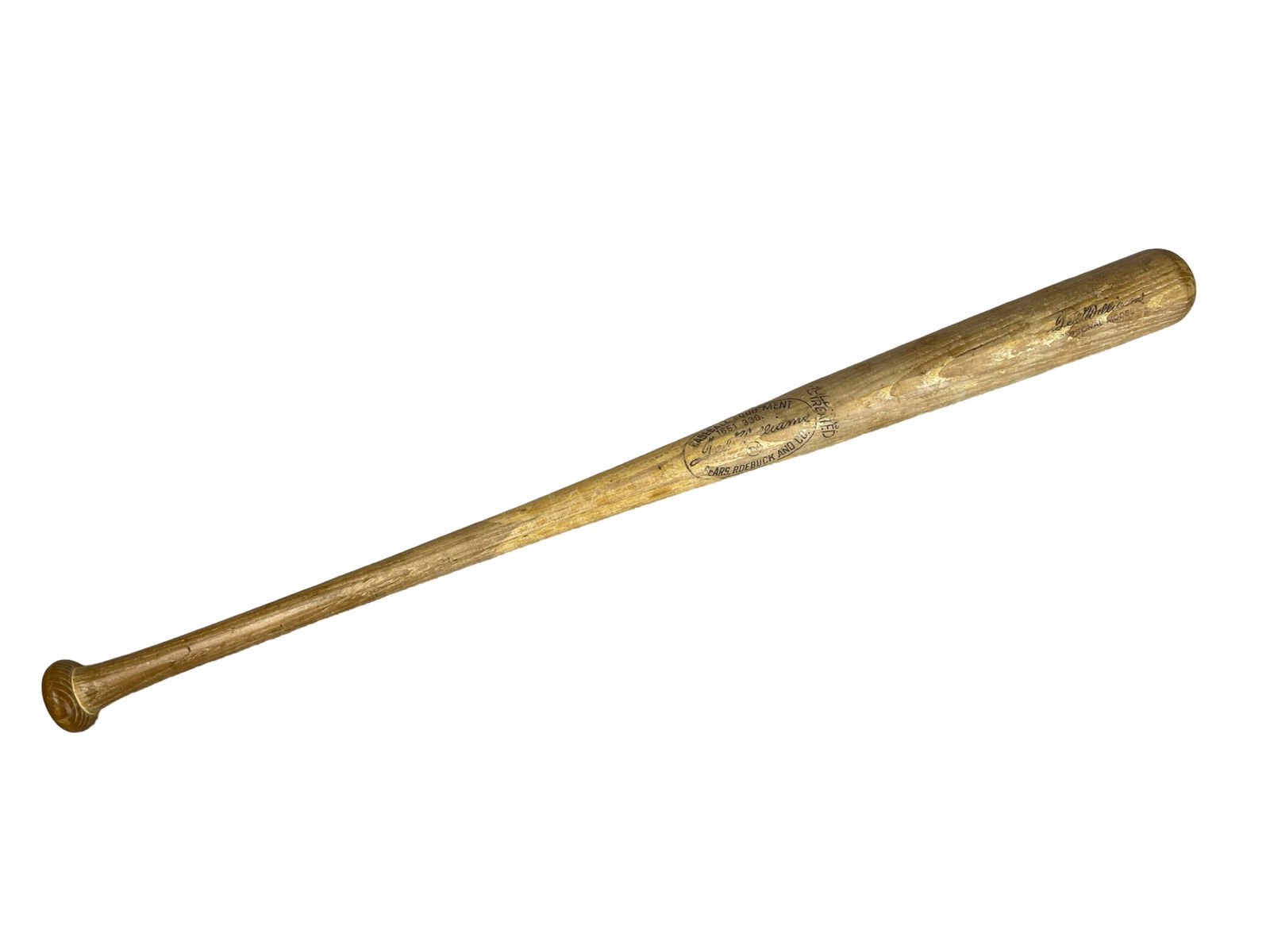 Ted Williams Personal Model Sears Baseball Bat (1 of 6)