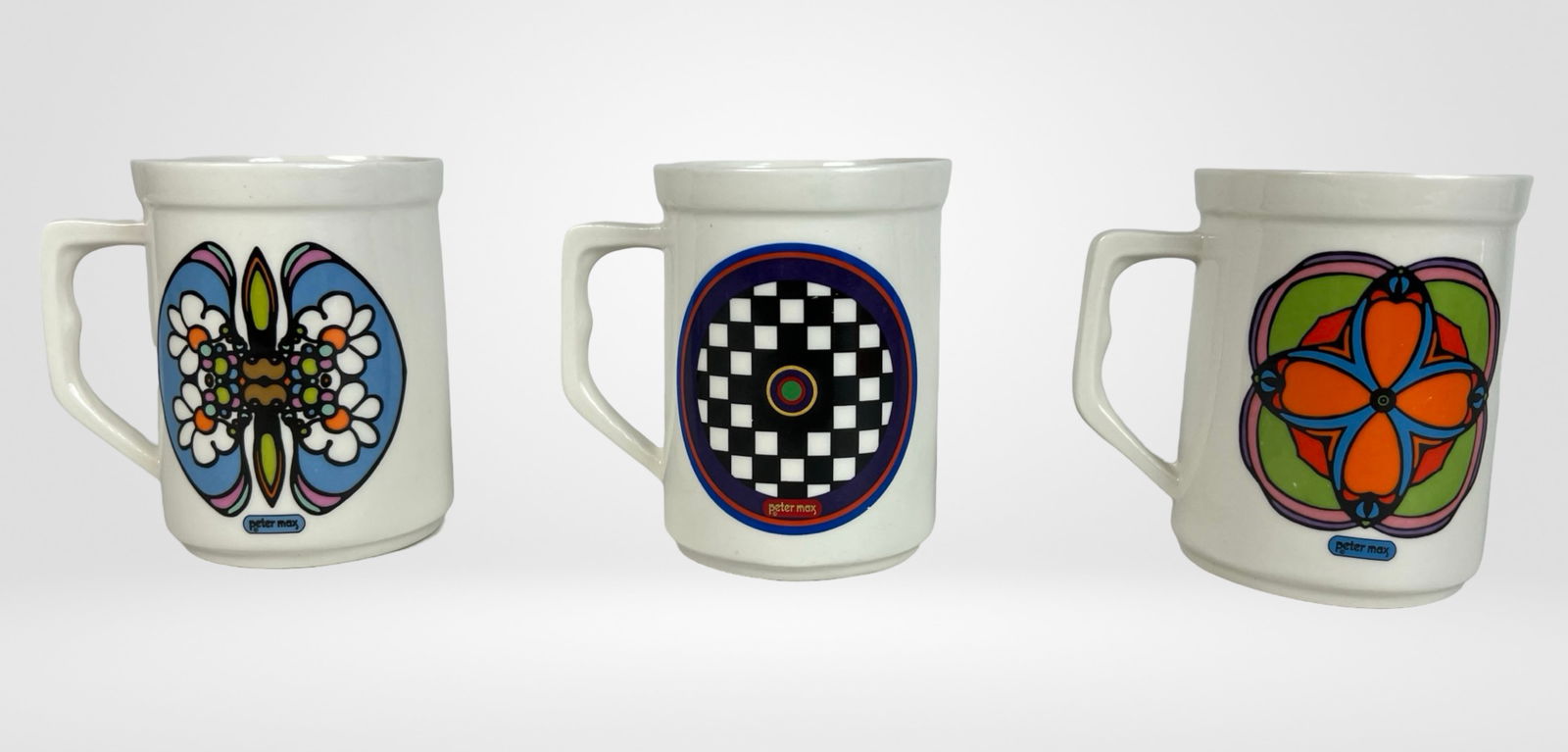 Peter Max- Iroquois China Pop Art Coffee Mugs 70s (1 of 5)