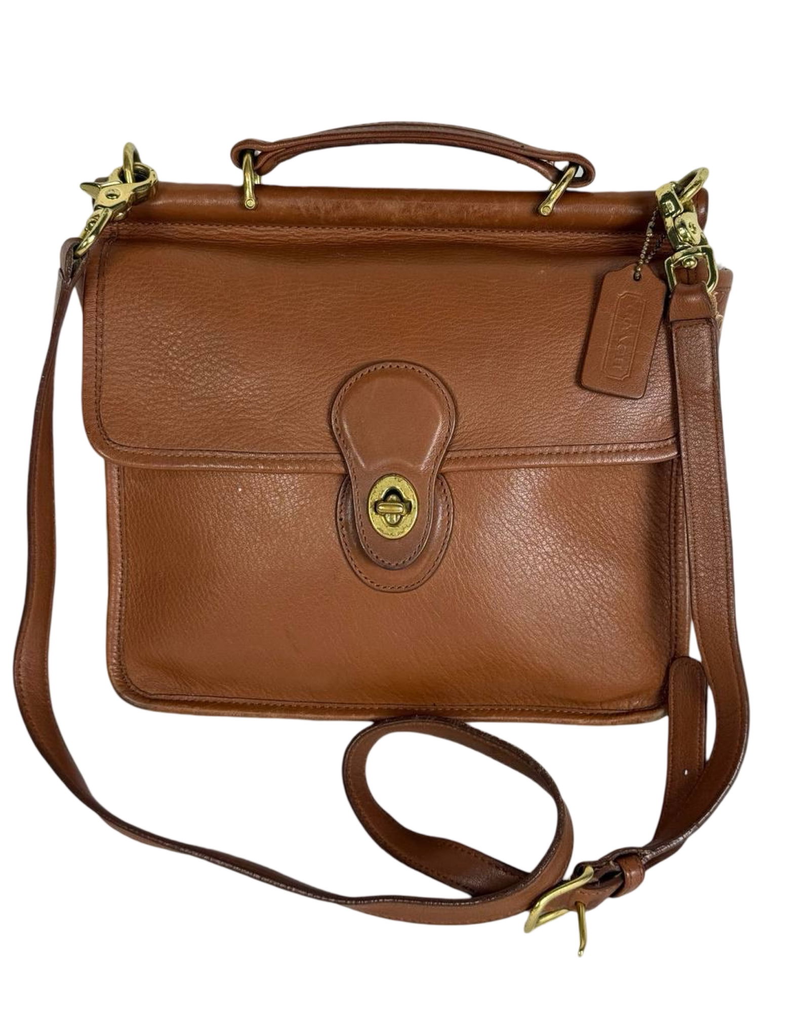 Coach Willis Leather Turnlock Crossbody Bag (1 of 9)