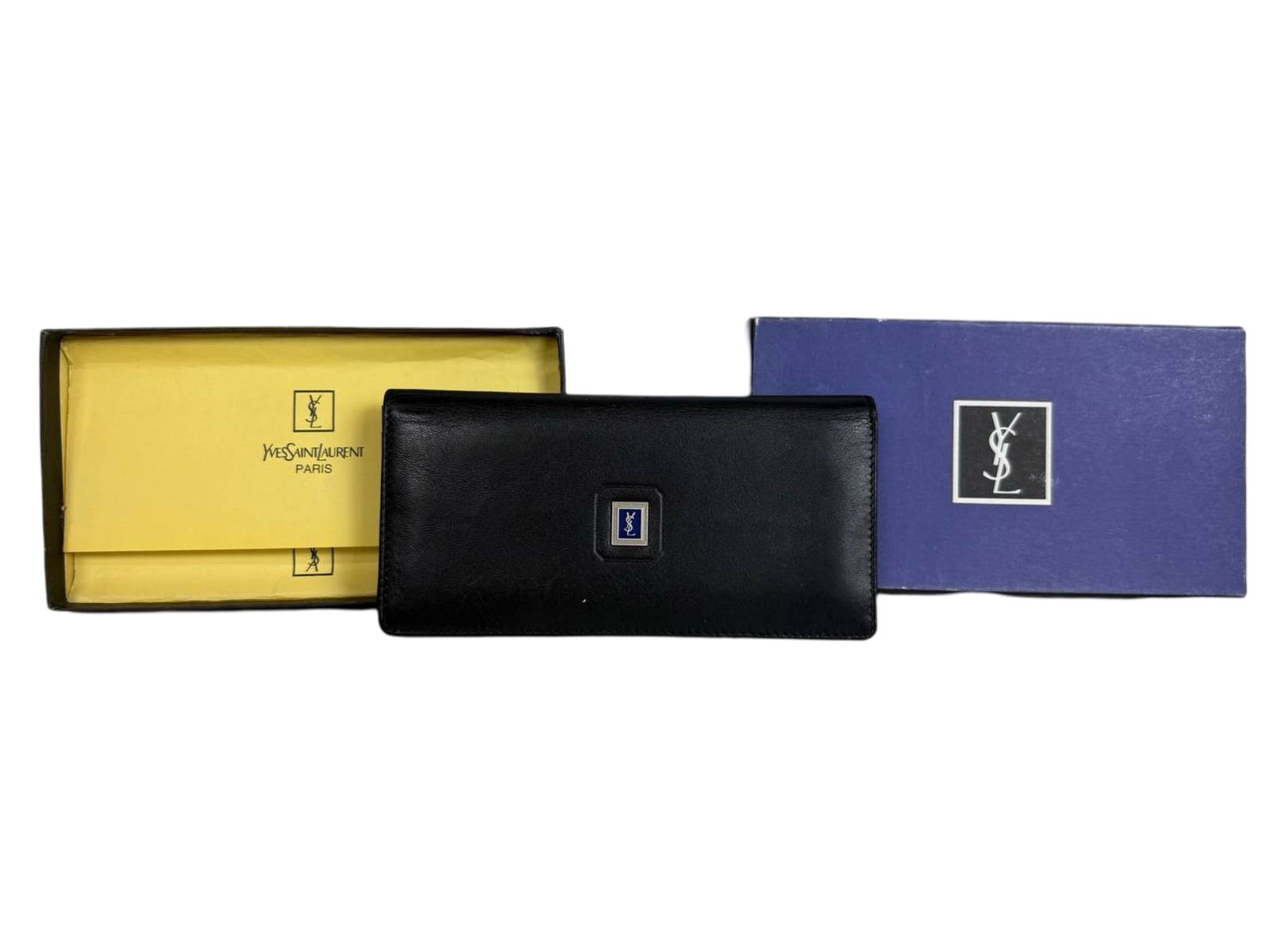 Yves Saint Laurent Black Leather Wallet (1 of 4)