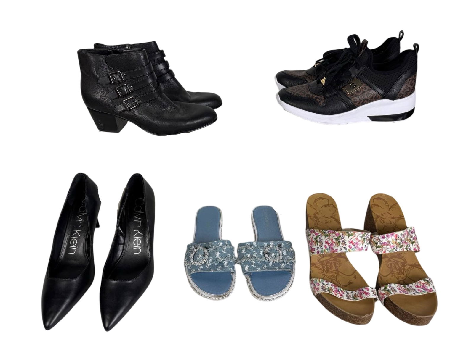 5 Pairs Women's Shoes - Clarks, GBG, Calvin Klein (1 of 16)