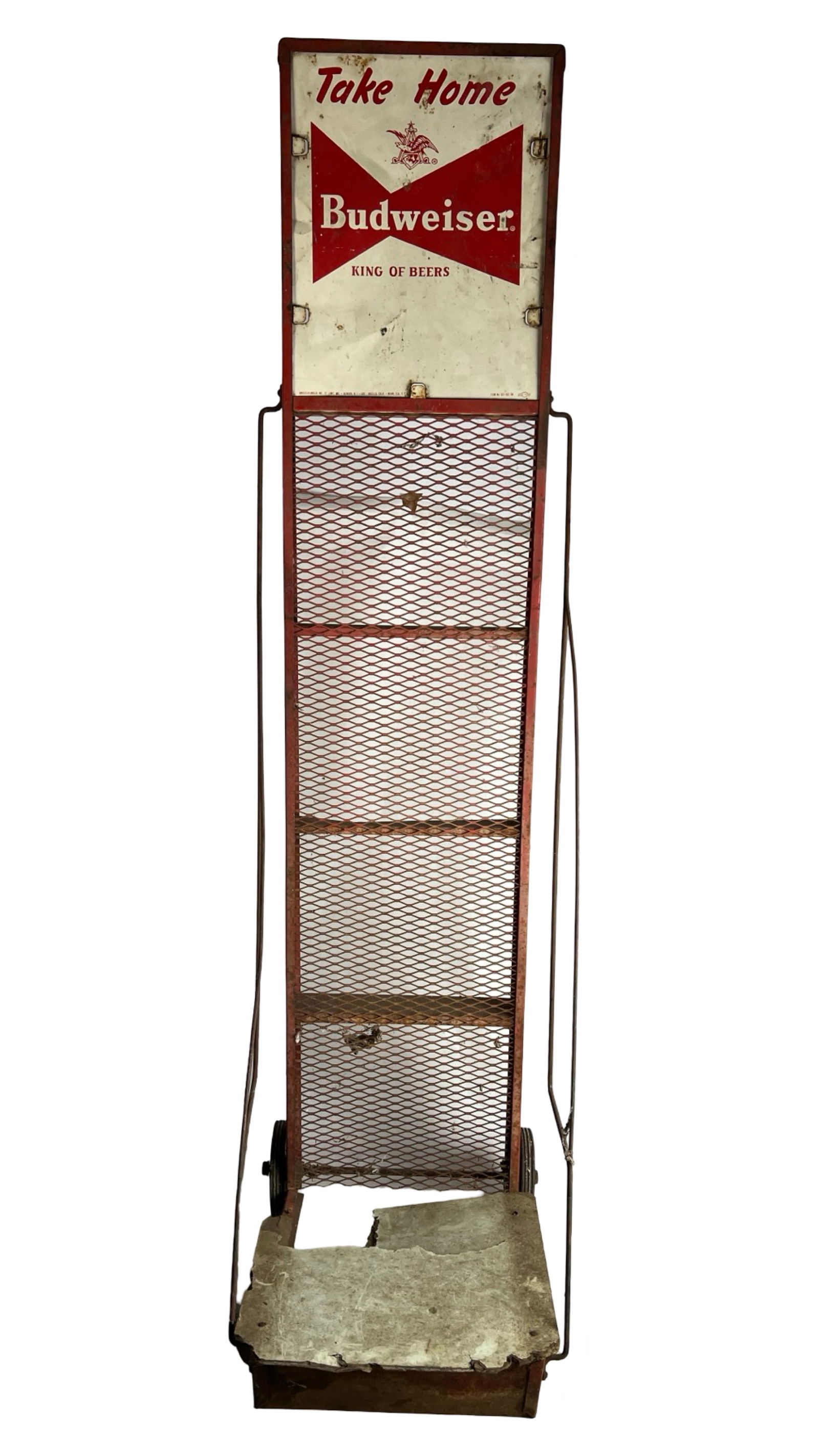 Vintage Budweiser Beer Hand Truck Display Cart (1 of 4)