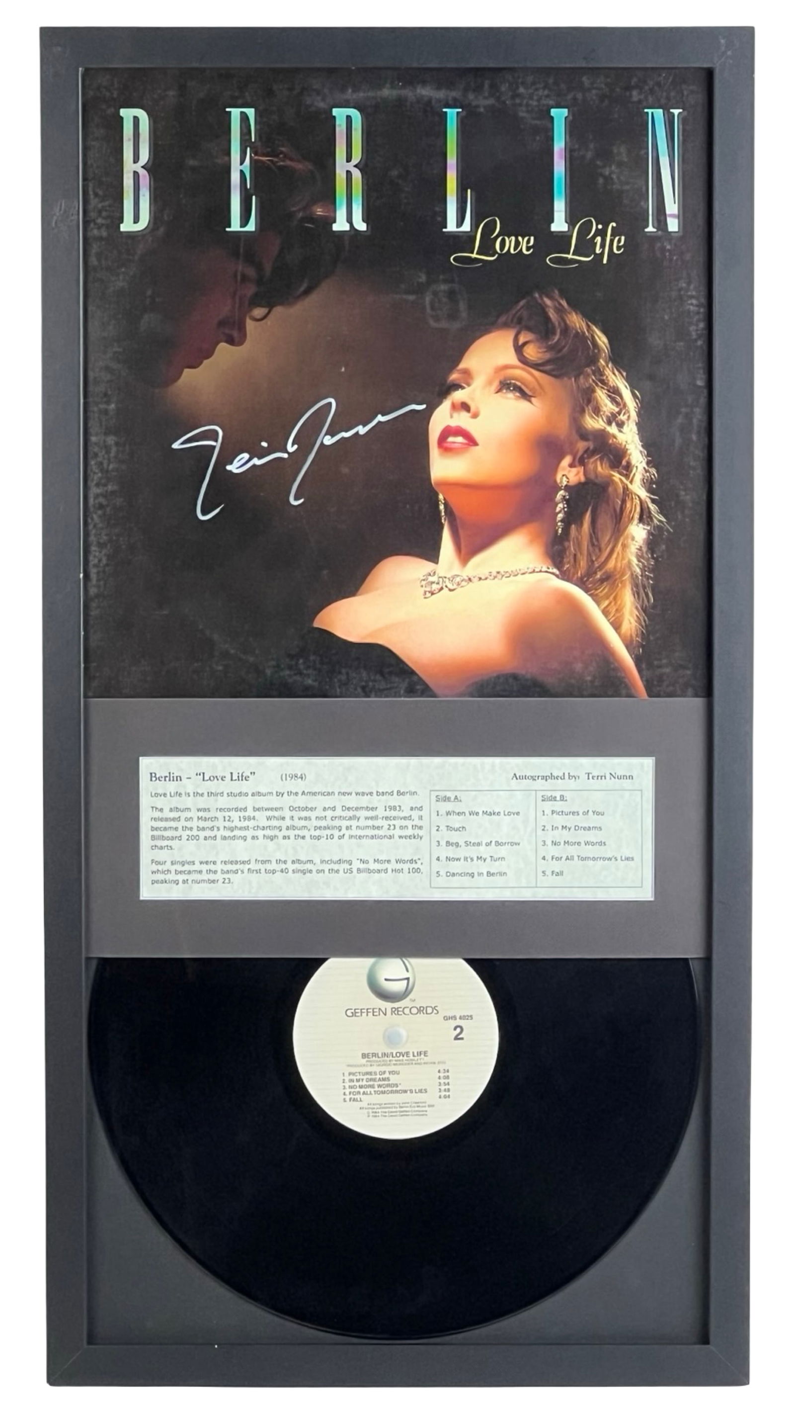 Berlin "Love Life" Terri Nunn Signed Album (1 of 4)
