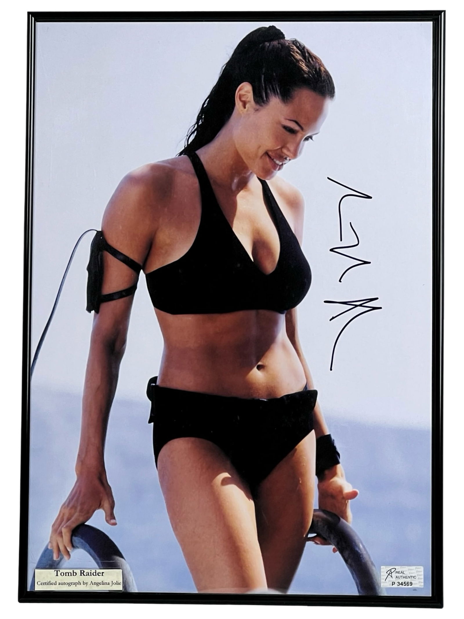 Angelina Jolie Autographed Tomb Raider Photo (1 of 3)