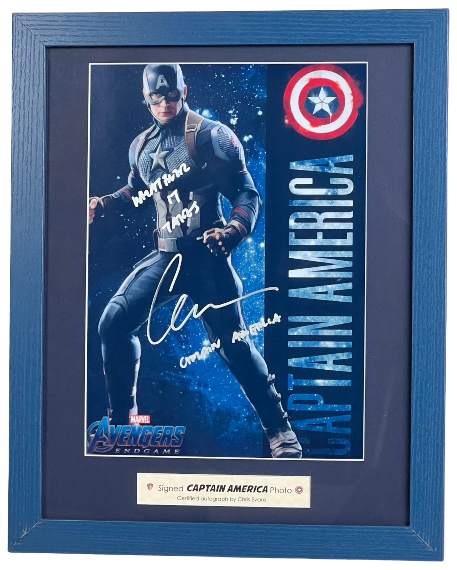 Chris Evans as Captain America Autographed Photo (1 of 3)
