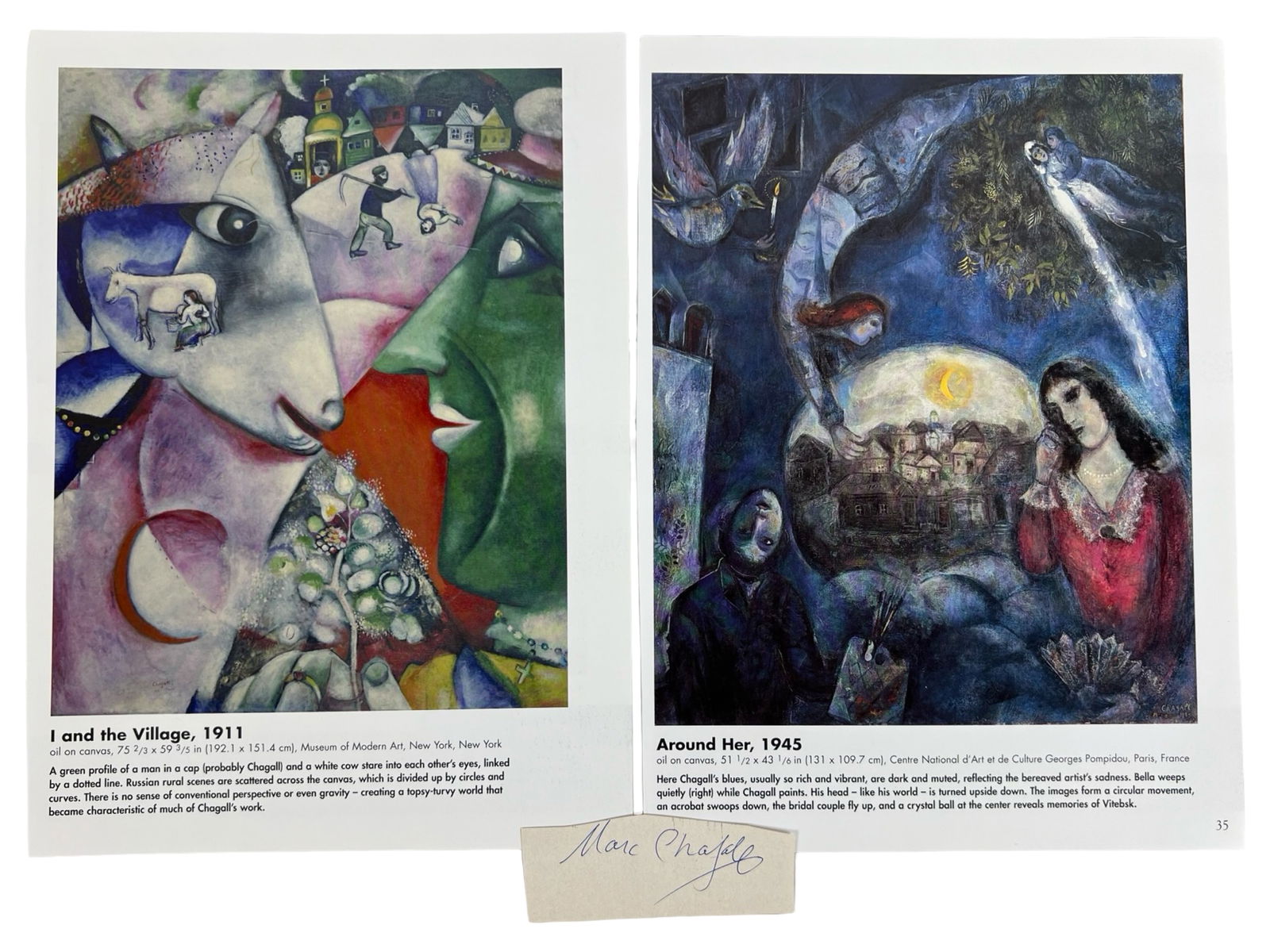 Marc Chagall Autograph/ Signature (1 of 3)