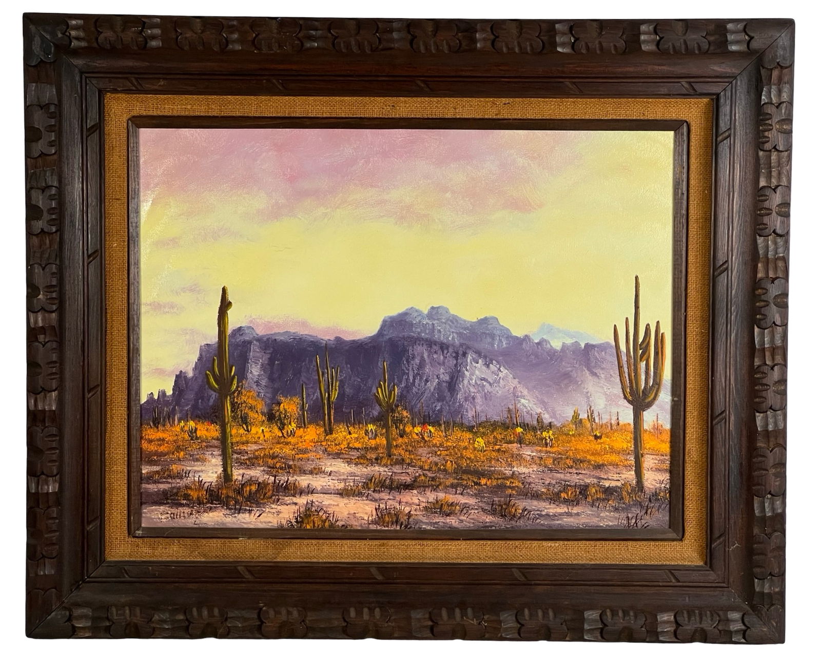 Superstition Mountain Arizona Oil Painting (1 of 4)